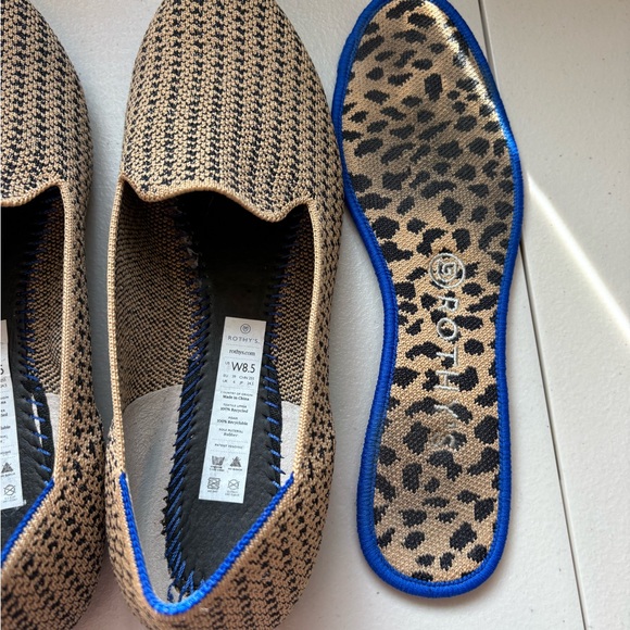 Rothy’s Gold Houndstooth Loafer slip on size 8.5 - Picture 6 of 8